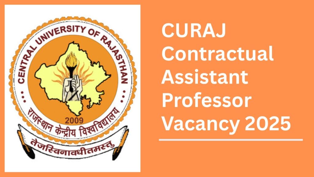 CURAJ Contractual Faculty Jobs 2025