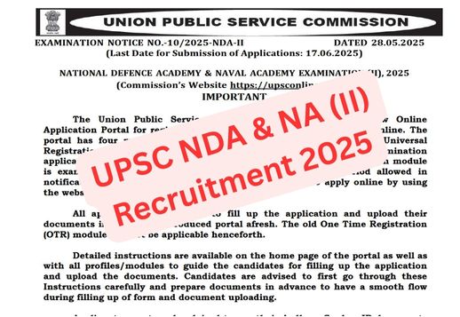 UPSC NDA & NA (II) Recruitment 2025