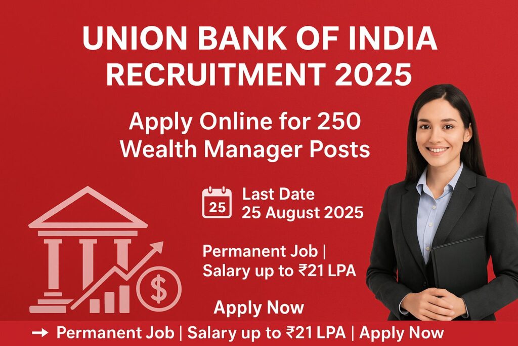 Union Bank Wealth Manager Vacancy 2025