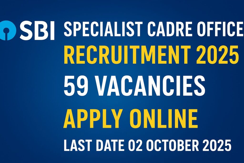 SBI SCO Recruitment 2025