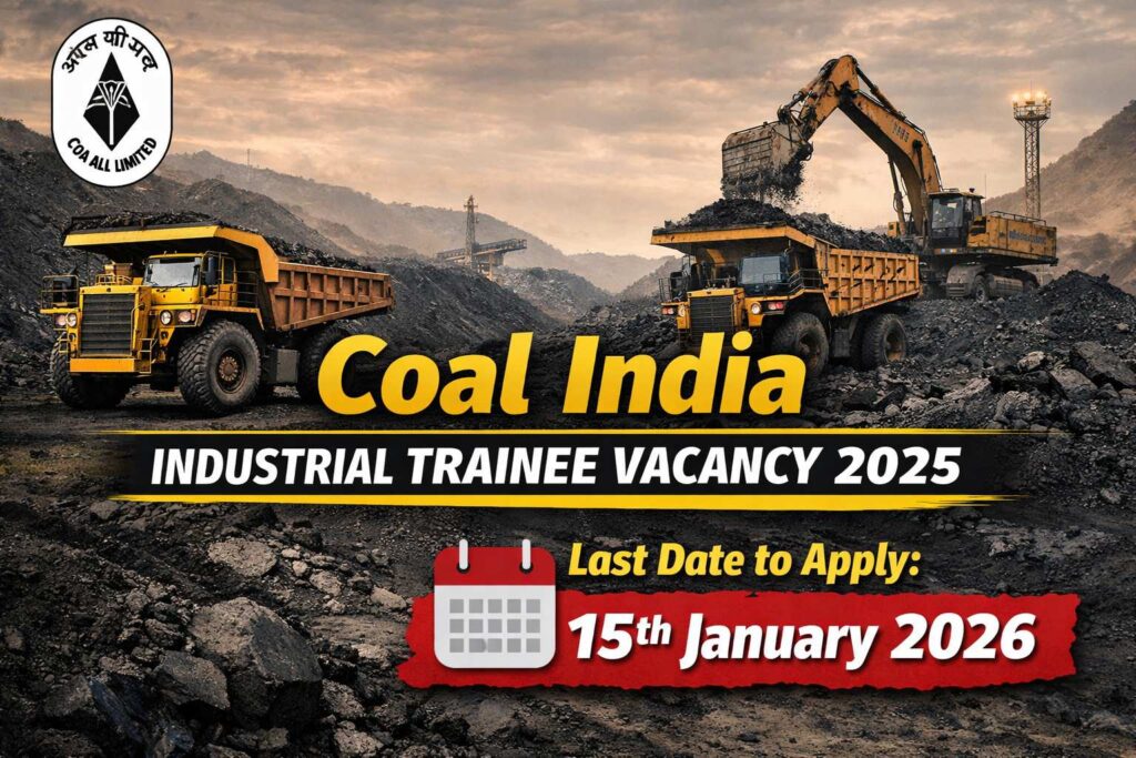 Coal India Industrial Trainee Vacancy 2025