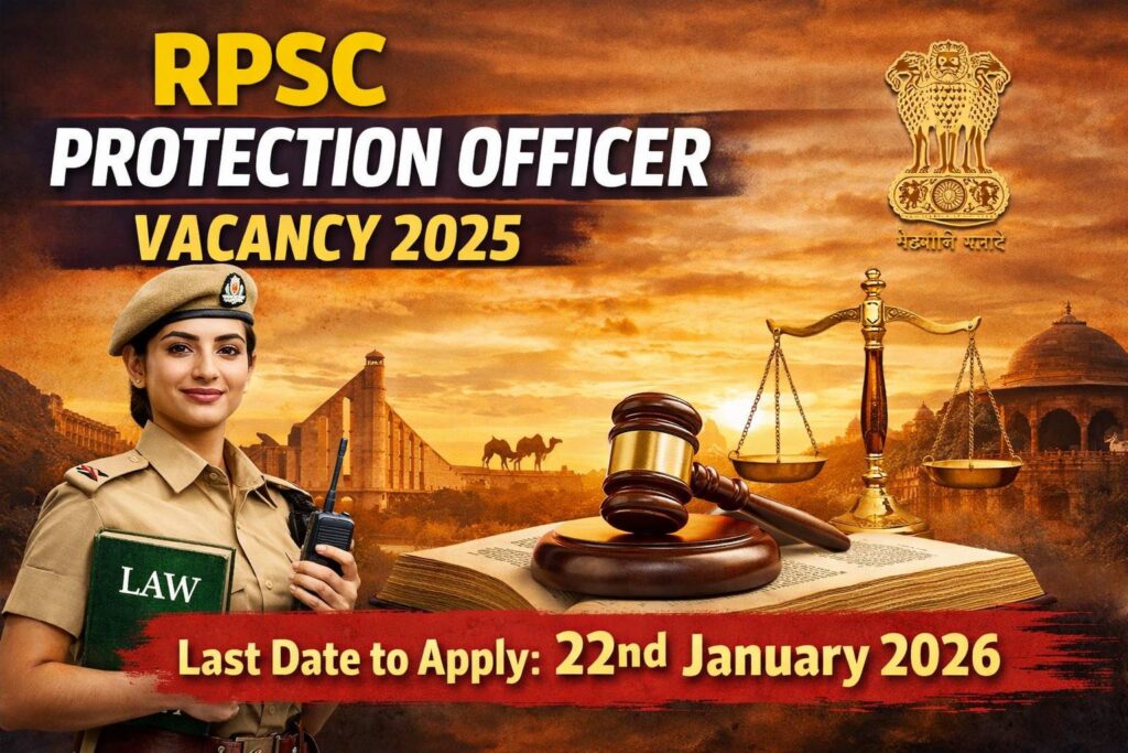 RPSC Protection Officer Vacancy 2025