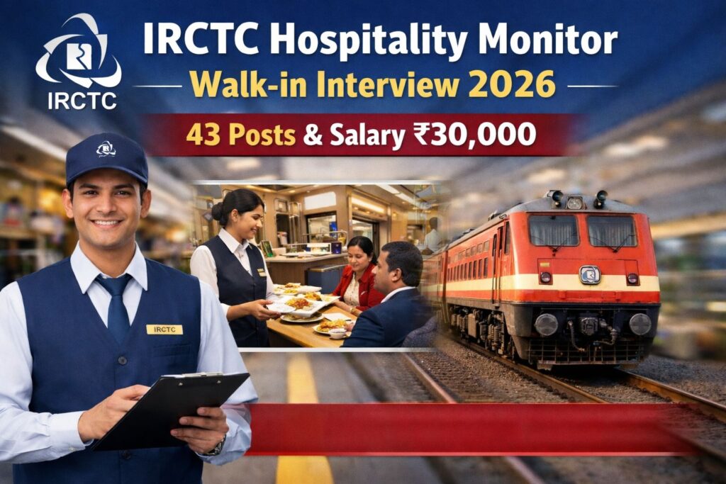 IRCTC Hospitality Monitor Walk-in Interview 2026