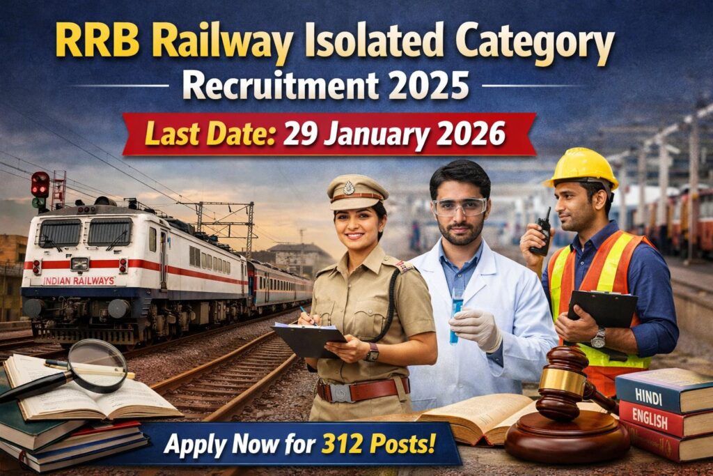 RRB Railway Isolated Category Recruitment 2025