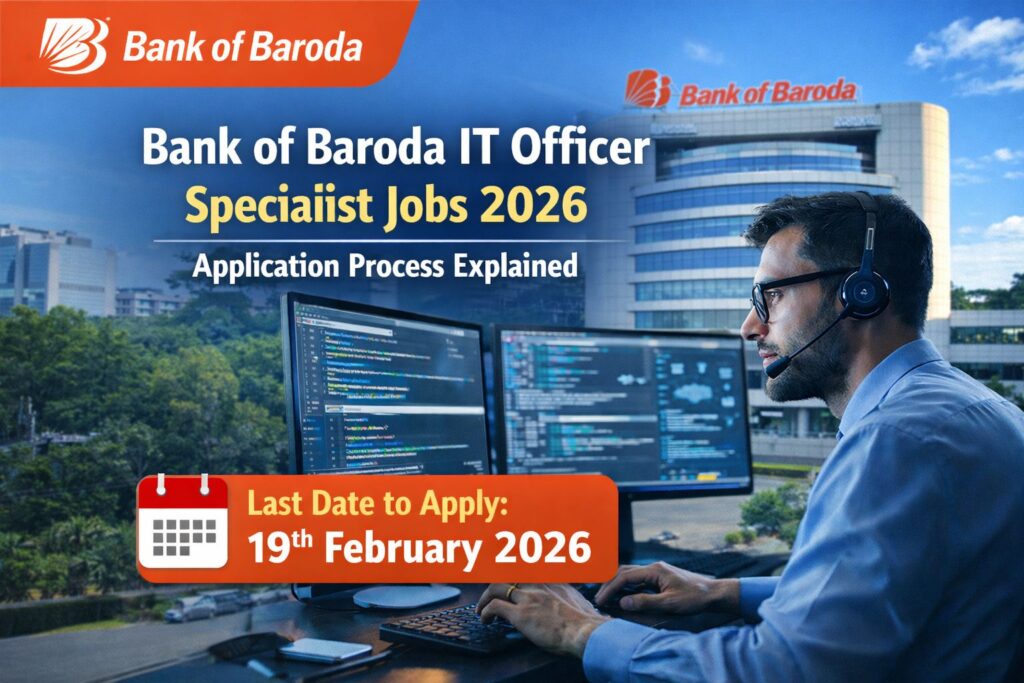 Bank of Baroda IT Officer Specialist Jobs 2026
