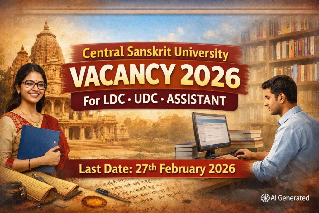 Central Sanskrit University Vacancy 2026
