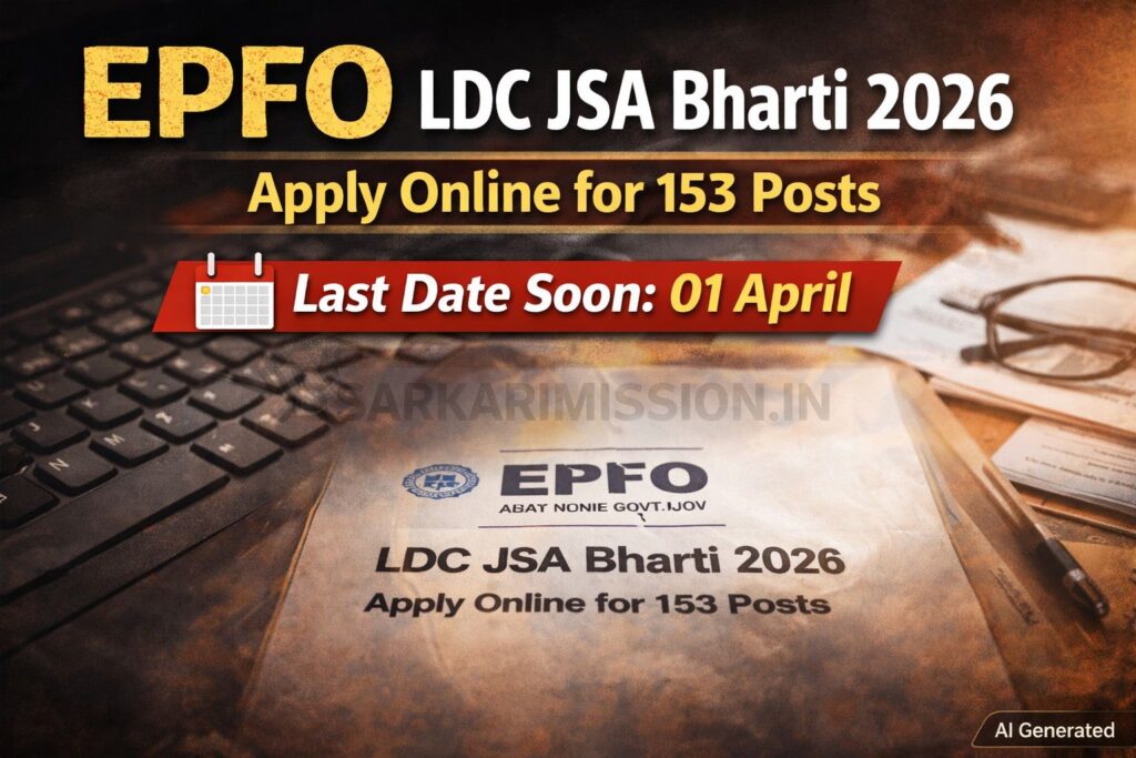 EPFO LDC JSA Bharti 2026