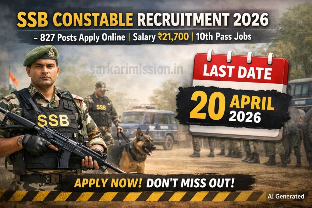 SSB Constable Recruitment 2026