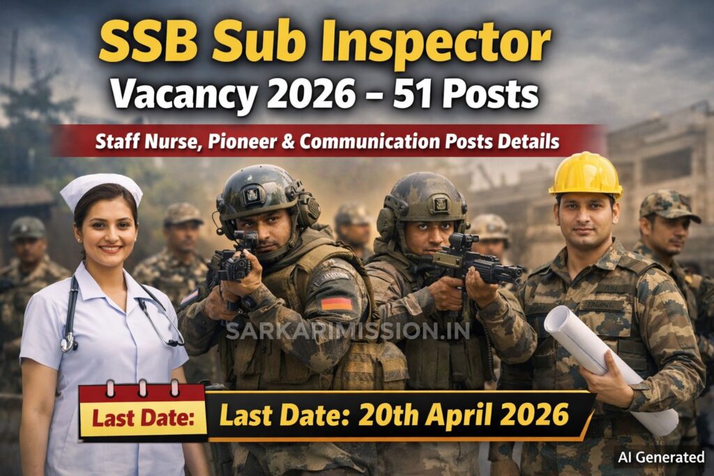 SSB Sub Inspector Vacancy 2026