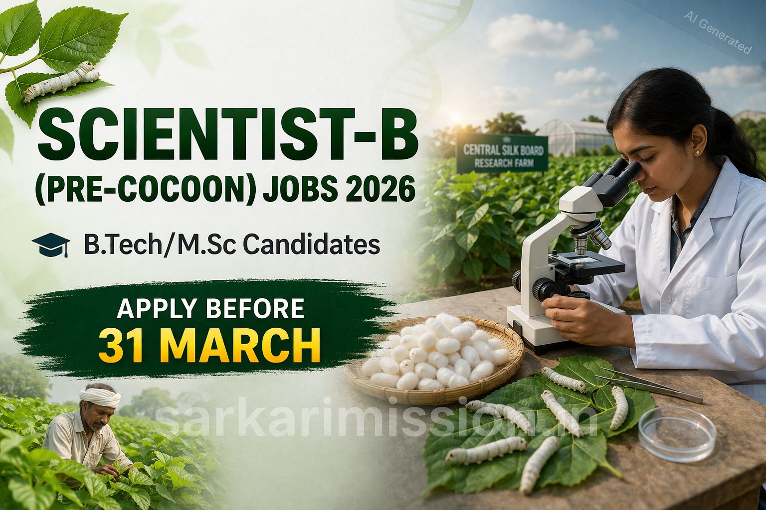 Scientist-B Pre Cocoon Jobs 2026