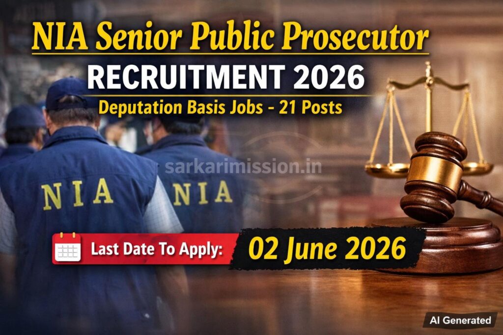 NIA Senior Public Prosecutor Recruitment 2026