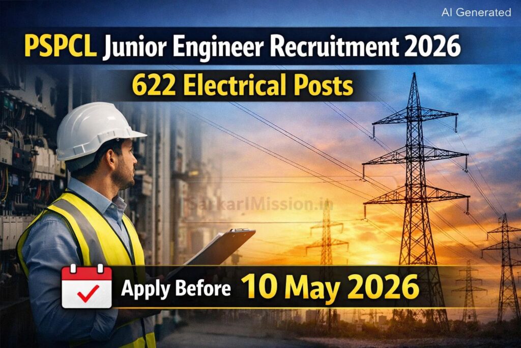 PSPCL Junior Engineer Recruitment 2026