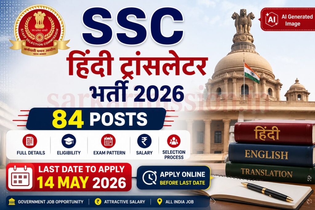 SSC Hindi Translator Bharti 2026