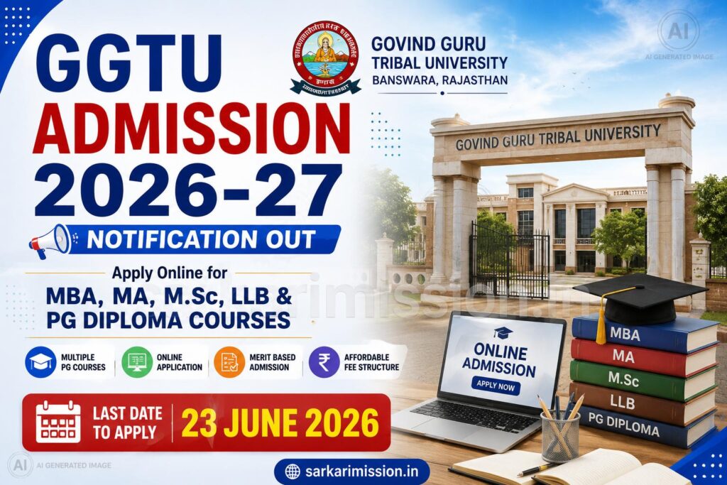 GGTU Admission 2026-27