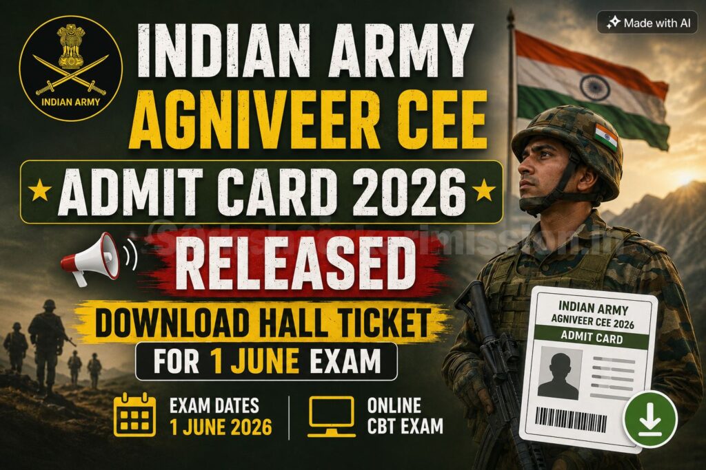 Indian Army Agniveer CEE Admit Card 2026