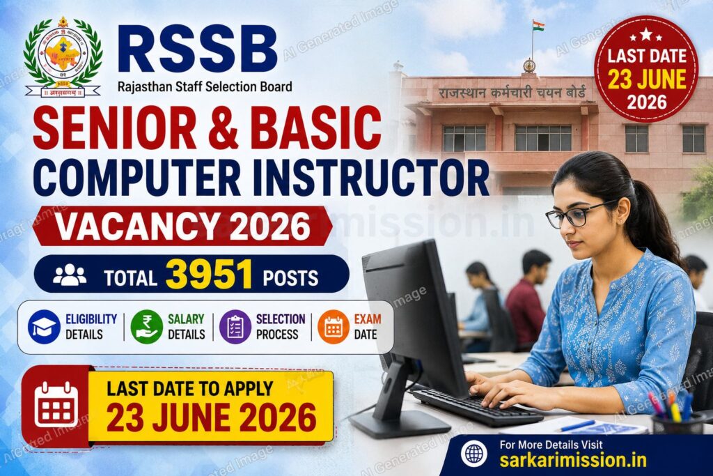 RSSB Senior & Basic Computer Instructor Vacancy 2026