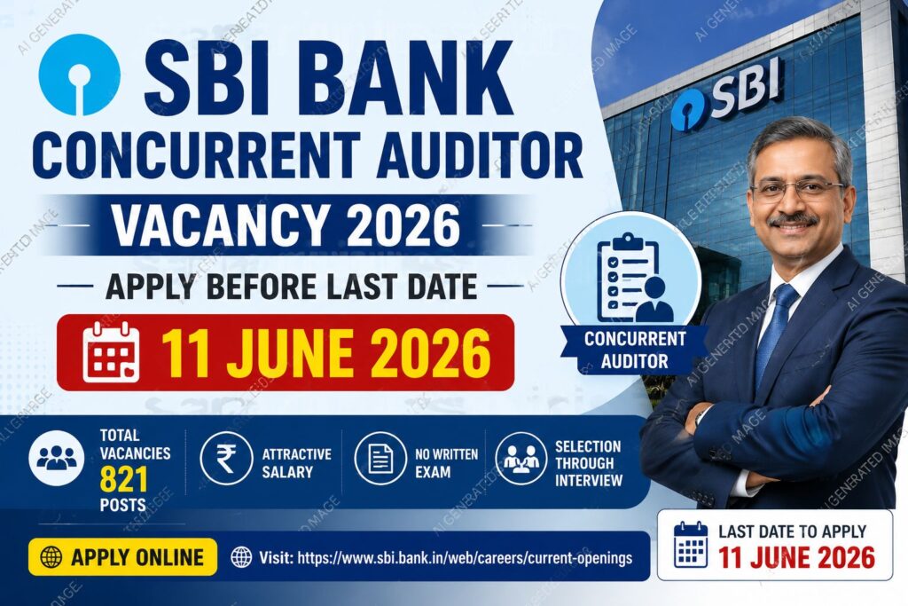SBI Bank Concurrent Auditor Vacancy 2026
