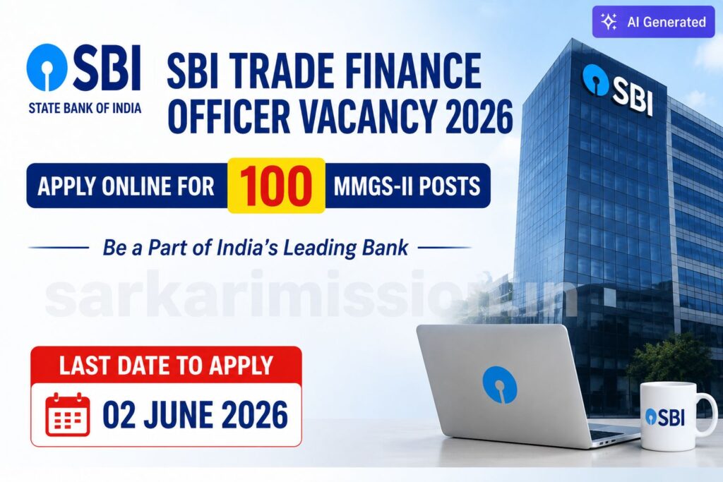 SBI Trade Finance Officer Vacancy 2026