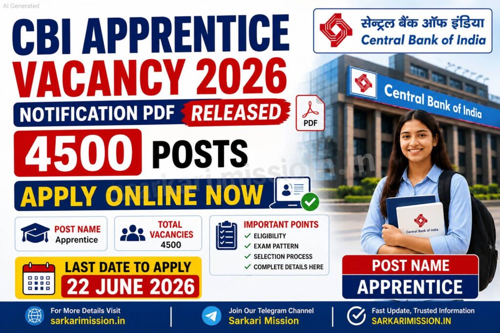 CBI Apprentice Vacancy 2026