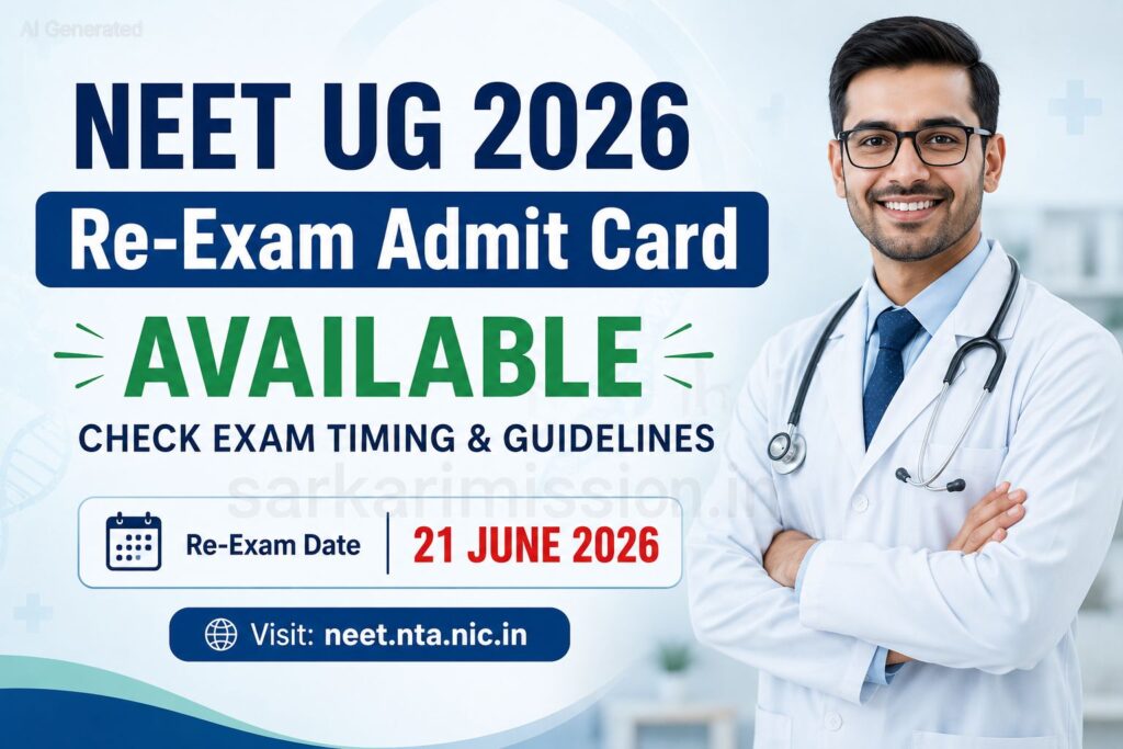NEET UG 2026 Re-Exam Admit Card