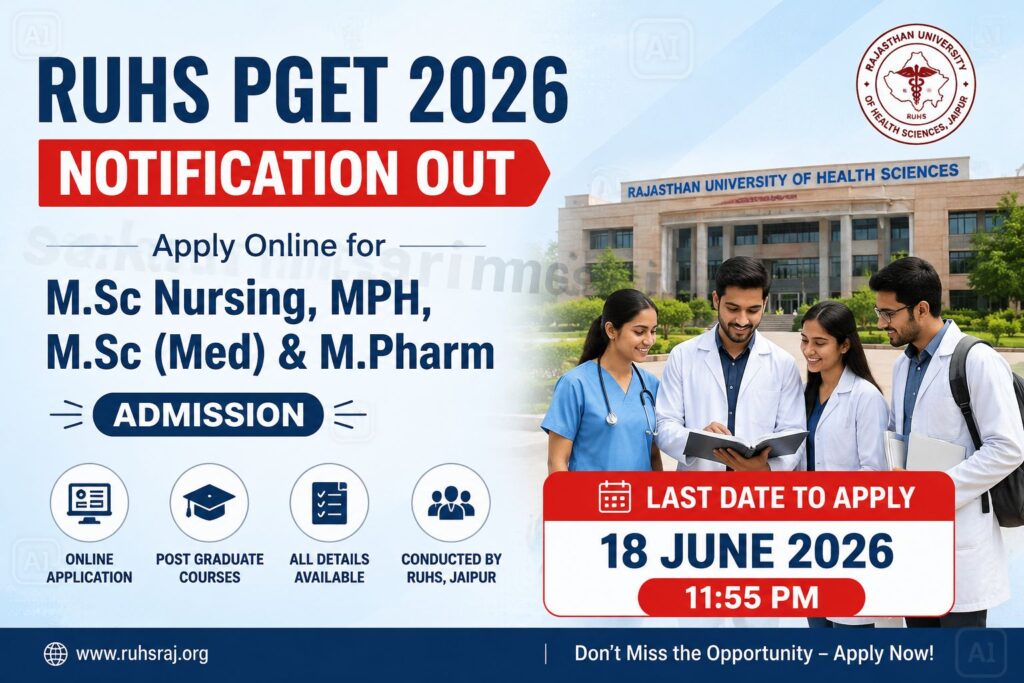 RUHS PGET 2026 Notification