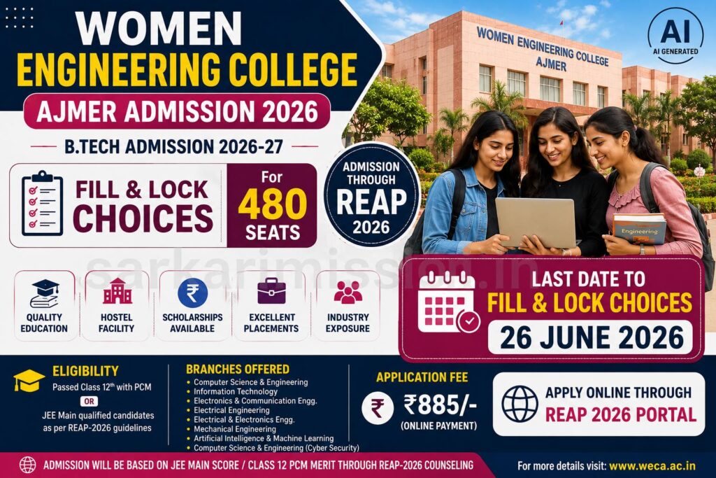 Women Engineering College Ajmer Admission 2026