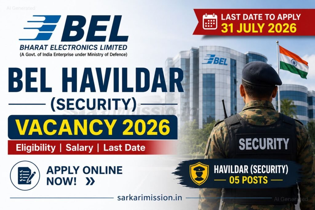 BEL Havildar (Security) Vacancy 2026