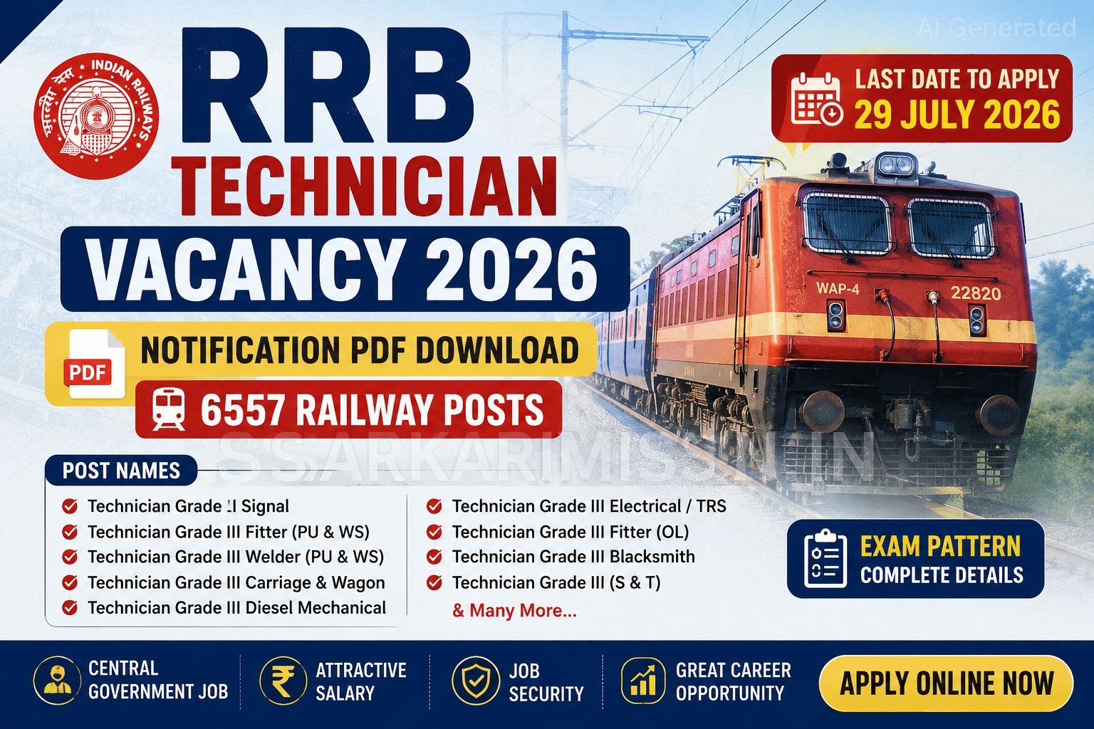 RRB Technician Vacancy 2026