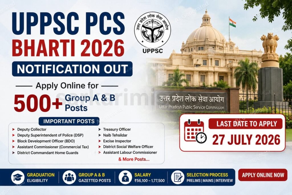 UPPSC PCS Bharti 2026 Notification