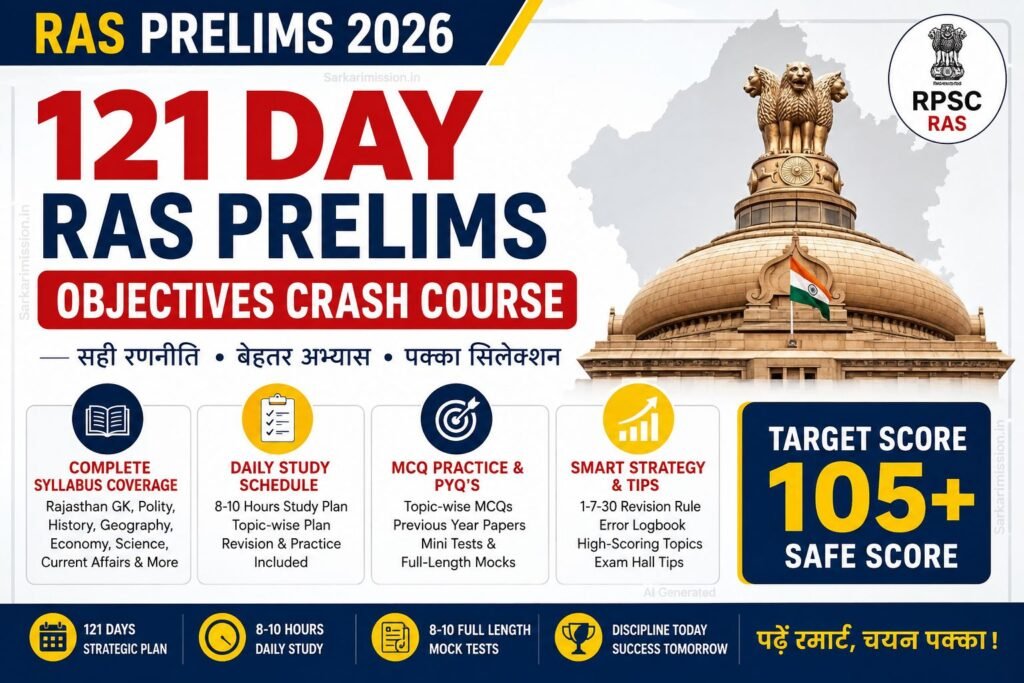 121-Day RAS Prelims Preparation Strategy 2026