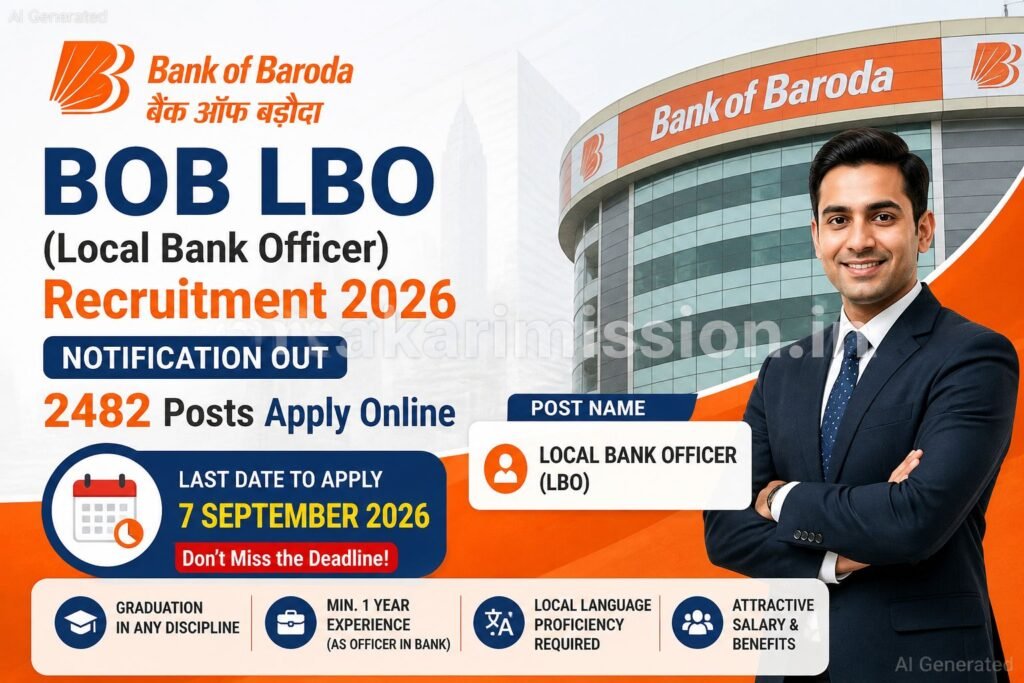 BOB LBO Recruitment 2026 Notification