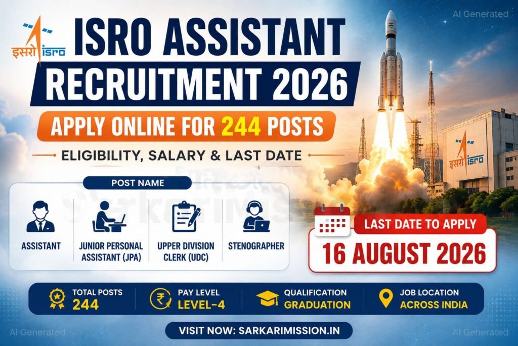 ISRO Assistant Recruitment 2026