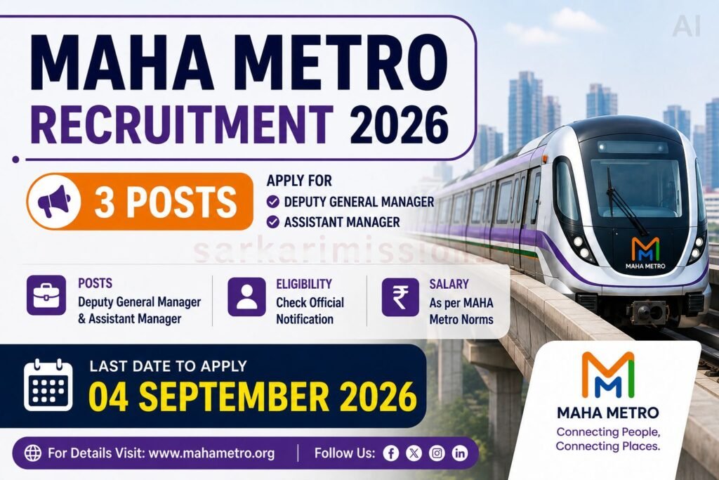 MAHA Metro Recruitment 2026