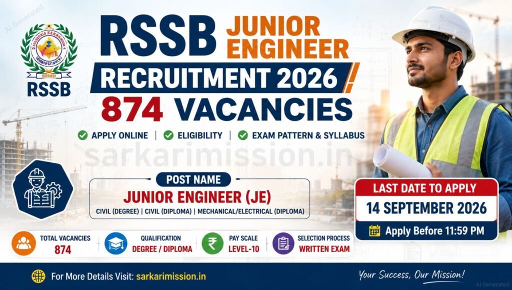 RSSB Junior Engineer Recruitment 2026