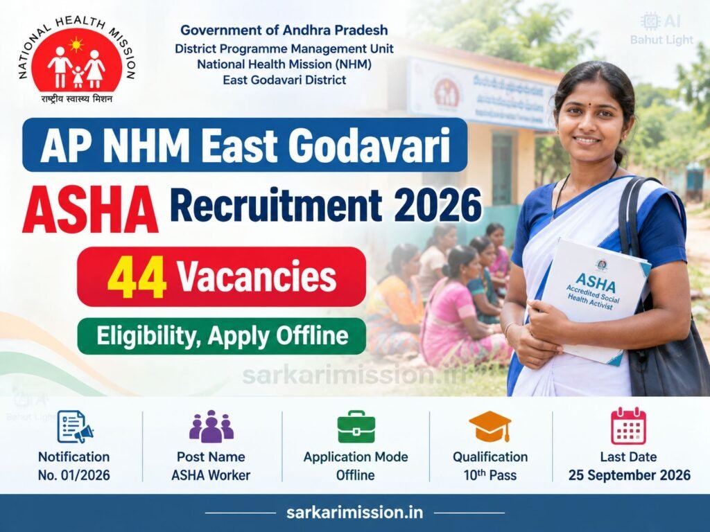 AP NHM East Godavari ASHA Recruitment 2026