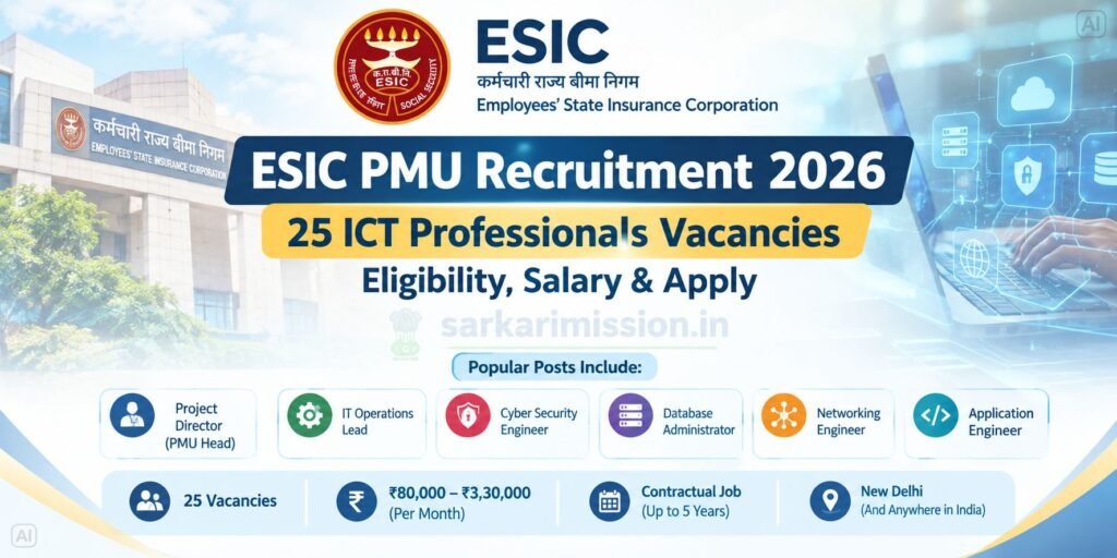 ESIC PMU Recruitment 2026