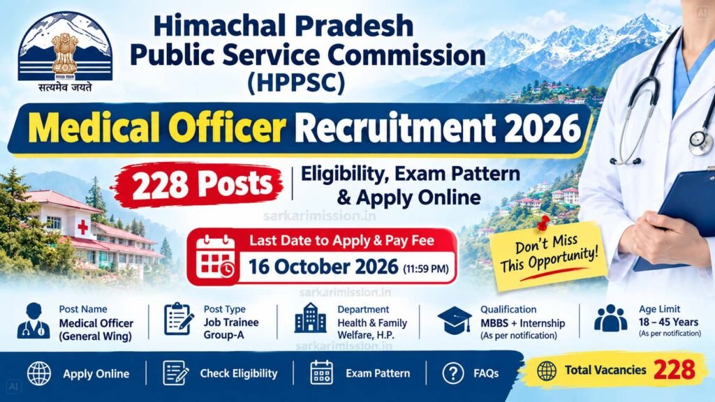 HPPSC Medical Officer Recruitment 2026