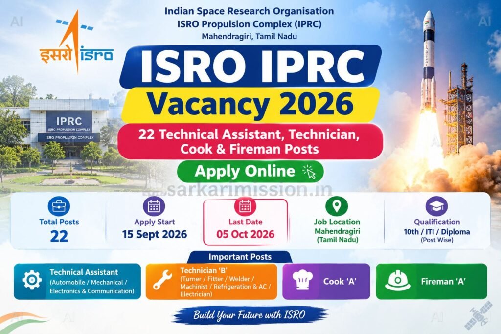 ISRO IPRC Vacancy 2026