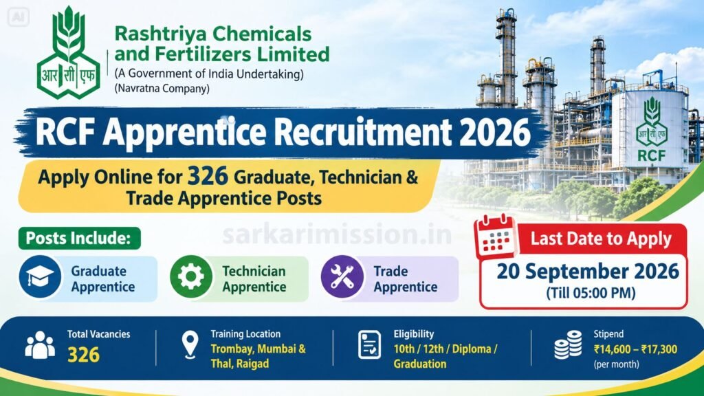 RCF Apprentice Recruitment 2026