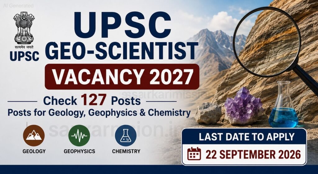 UPSC Geo-Scientist Vacancy 2027