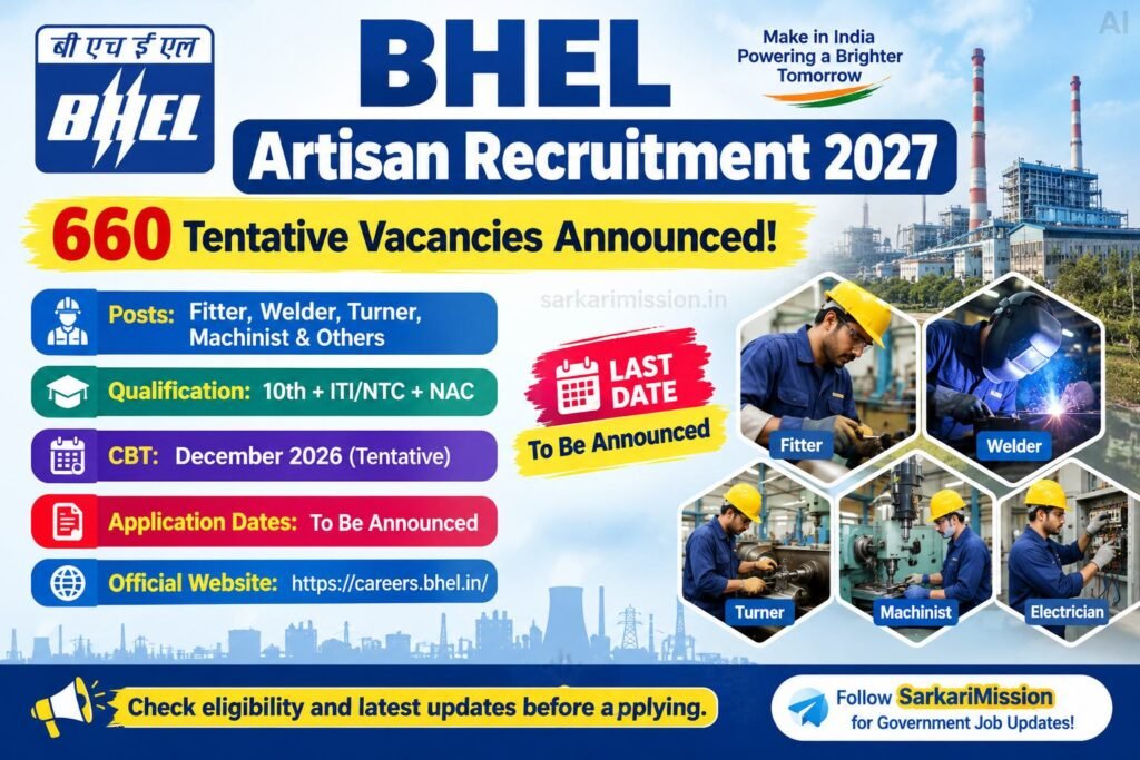 BHEL Artisan Recruitment 2027