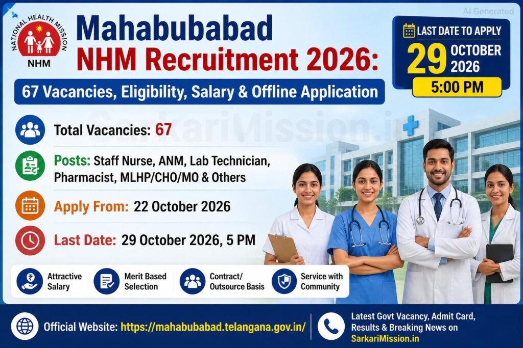 Mahabubabad NHM Vacancy 2026